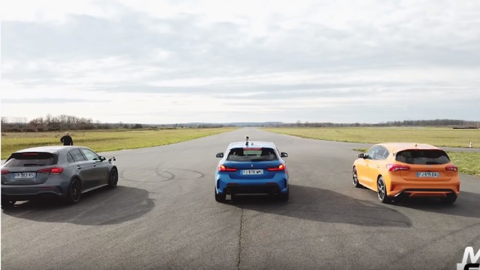 Focus ST vs AMG A 45 S vs M135i