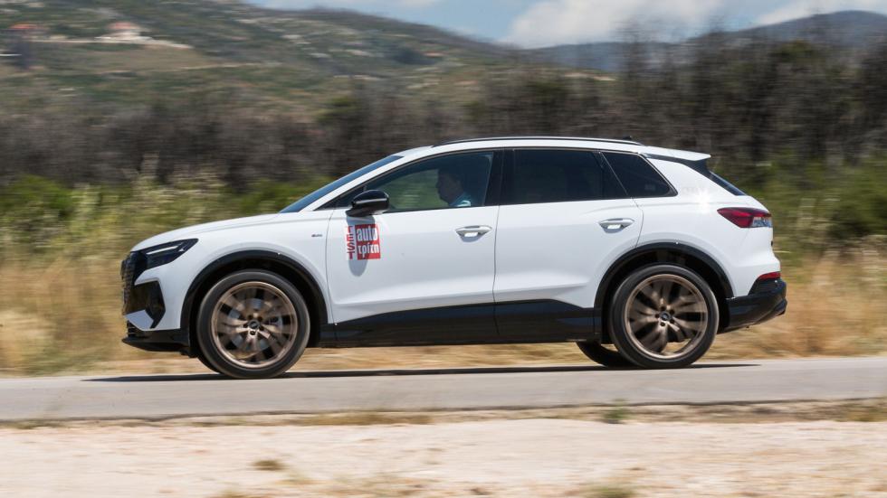 Έξτρα χλμ. στο Audi Q4 e-tron 45 προφέρει και το αξιόλογο σύστημα για την ανάκτηση ενέργειας, το οποίο εκτός από την αυτόματη λειτουργία, ρυθμίζεται και σε 3 επίπεδα μέσω των paddles στο τιμόνι, ενώ υ
