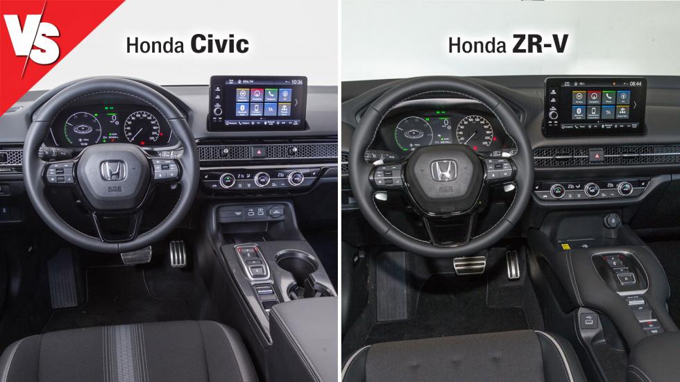 Κοινή λογική διακόσμησης ακολουθούν Honda Civic και Honda ZR-V, με την στάνταρ  touchscreen των 9 ιντσών να συνοδεύεται με πλήρως ψηφιακό πίνακα οργάνων στην κορυφαία έκδοση Advance (12' ή 10,2 ίντσες