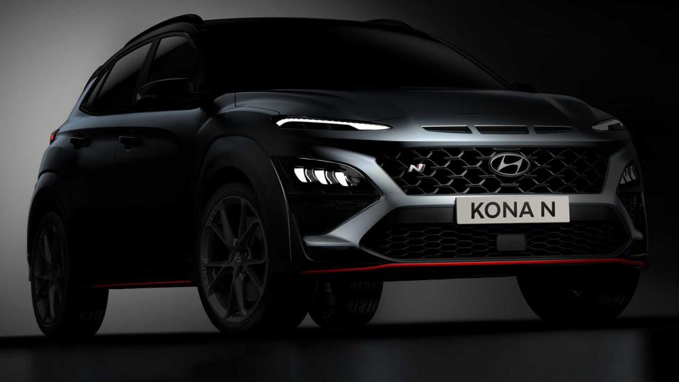 H Hyundai έδωσε στη δημοσιότητα τις πρώτες teaser εικόνες του Kona N. 