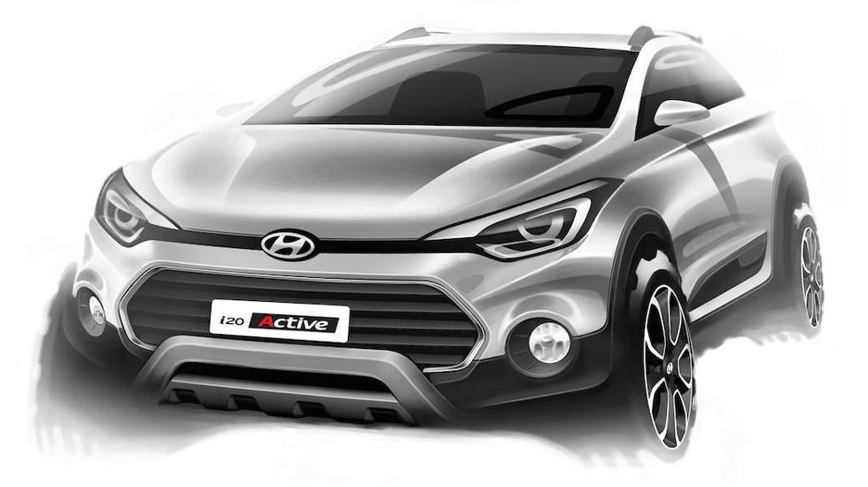 Το Hyundai i20 Active στηρίζεται στην hatchback έκδοση του κορεάτικου μικρού μοντέλου και θα λανσαριστεί στην Ινδία τον επόμενο μήνα. Αργότερα φέτος, θα ακολουθήσει και η παγκόσμια διάθεση του μοντέλο