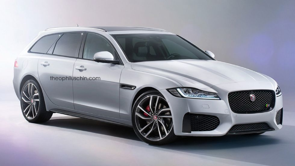 Η Jaguar XF Sportbrake (ψηφιακά επεξεργασμένη εικόνα) θα βασίζεται στην ίδια αλουμινένια πλατφόρμα με το sedan μοντέλο, με το οποίο θα μοιράζεται τη γκάμα των κινητήρων.