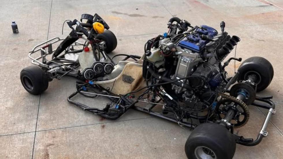 Μαθητής έφτιαξε «καρτ-Χάρο» με μοτέρ από Kawasaki