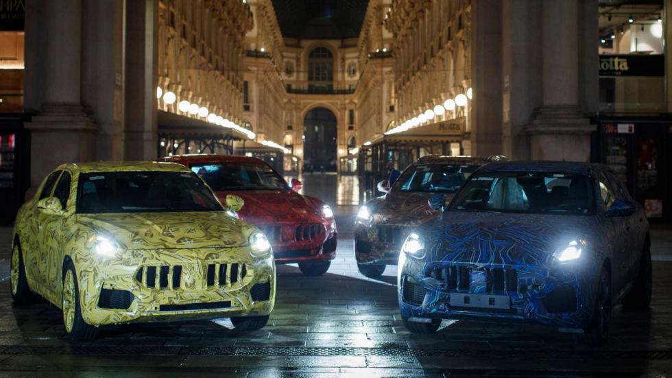 Πρωτότυπα της Maserati Grecale σχημάτισαν τρίαινα 100 μέτρων 