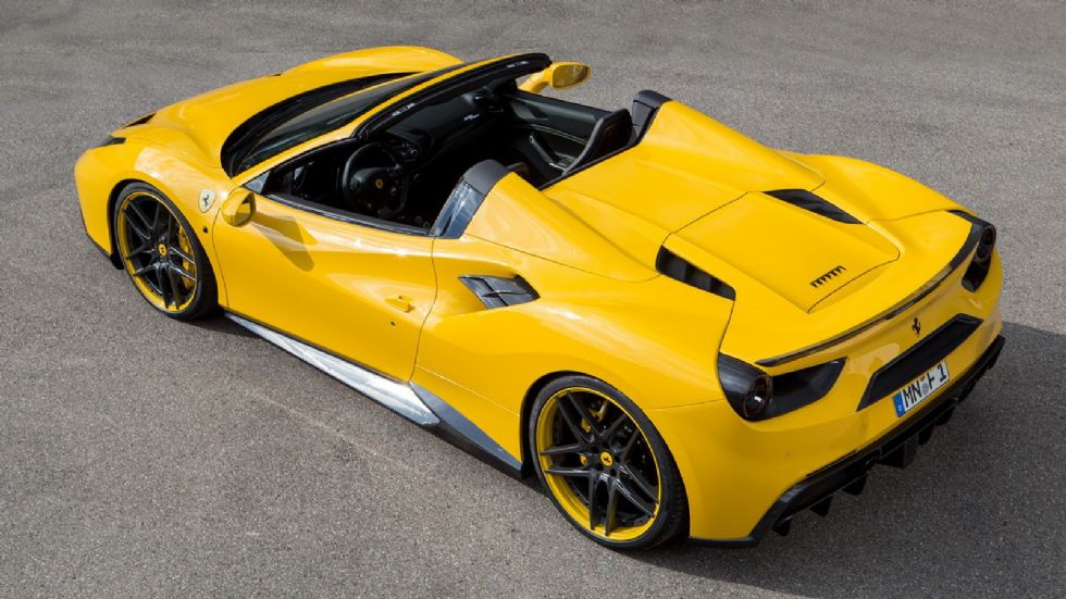 Έτσι και αλλιώς η Ferrari 488 Spider είναι ένα από τα καλύτερα «ανοικτά» αυτοκίνητα της κλάσης του, διαθέτοντας έναν twin-turbo V8 κινητήρα 3,9 λίτρων, που αποδίδει 670 ίππους και 760 Nm ροπής. 