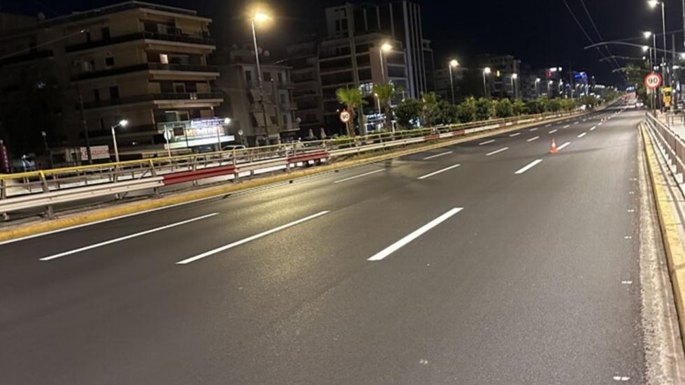 Μπαίνουν πιο φωτεινές και ανθεκτικές διαγραμμίσεις στην Λ. Συγγρού