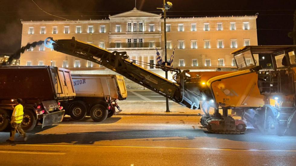 Νέα άσφαλτος και λόγω Ράλι Ακρόπολις στο Σύνταγμα!