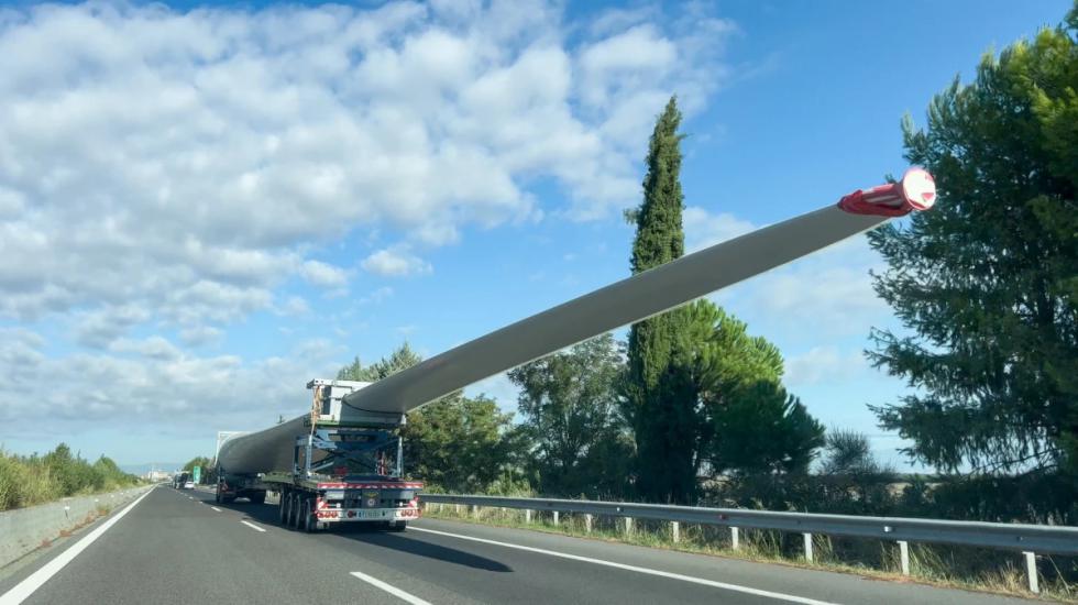 Ταλαιπωρία από αύριο στο τμήμα Κόρινθος–Τρίπολη για 10 μέρες λόγω μεταφοράς ανεμογεννητριών