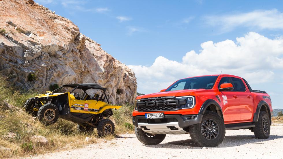 Ford Ranger Raptor και Yamaha YZX 1000R μας έστειλαν τεστοστερόνη και αδρεναλίνη στα κόκκινα…