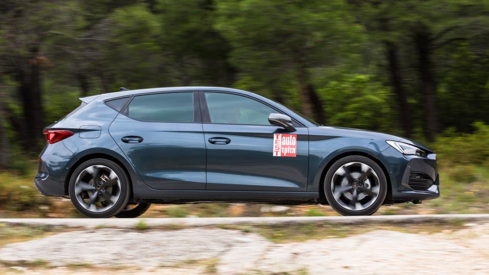 Ζωηρές επιδόσεις μετρήσαμε με το CUPRA Leon των 150 ίππων (DSG αυτόματο κιβώτιο 7 σχέσεων).