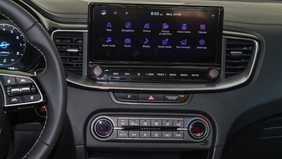 Ανεξαρτήτως διάστασης η touchscreen του XCeed υποστηρίζει σύνδεση με Smartphone μέσω Android Auto ή Apple CarPlay.