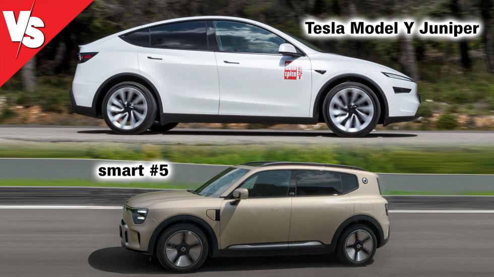 Ηλεκτρικές SUVάρες με χώρους & αυτονομία: smart #5 ή Tesla Model Y;