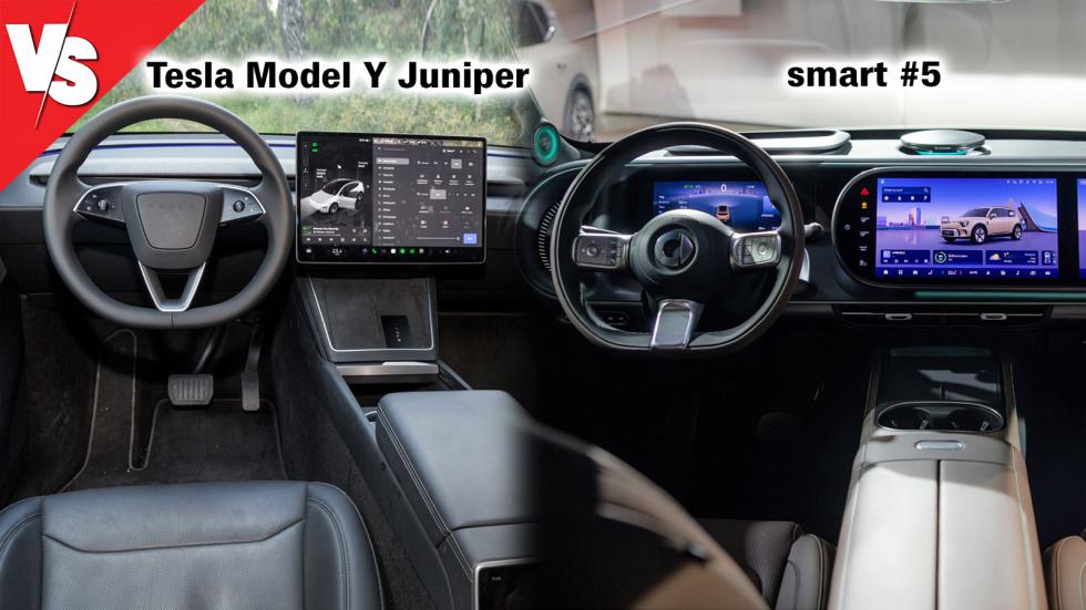 Ηλεκτρικές SUVάρες με χώρους & αυτονομία: smart #5 ή Tesla Model Y;