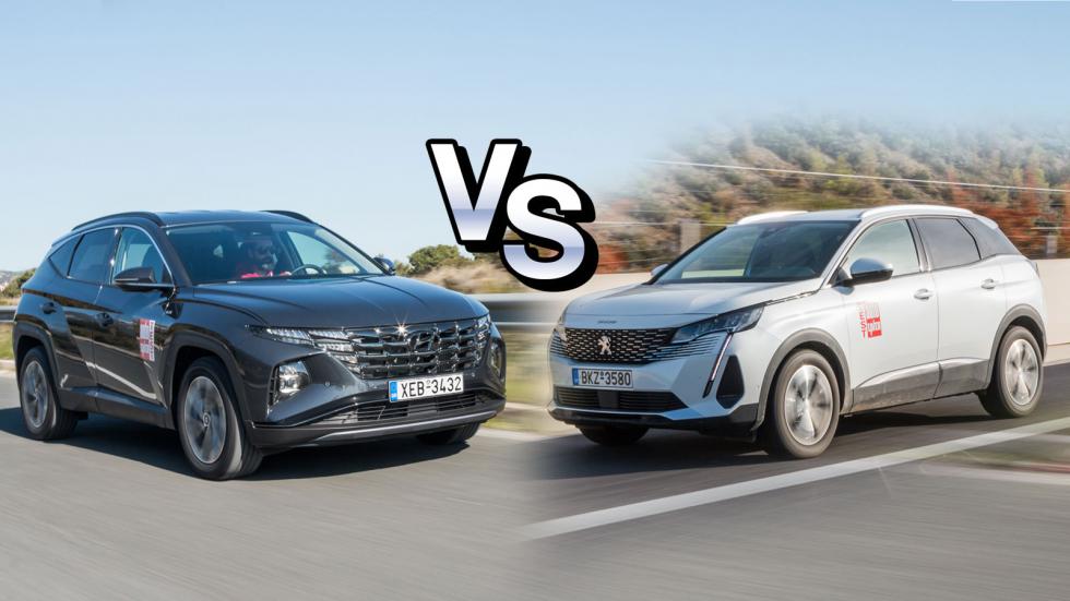 Super Συγκριτικό: Hyundai Tucson Vs Peugeot 3008