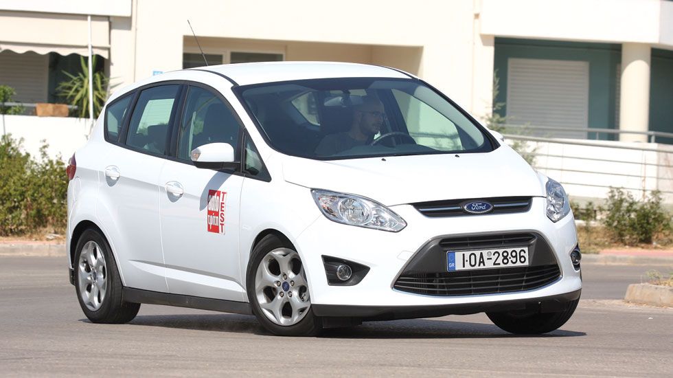 Στην περίπτωση του Ford C-MAX υπάρχει περισσότερη ισορροπία μεταξύ άνεσης και τονισμένης οδικής συμπεριφοράς.	