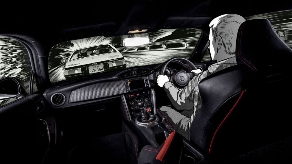Αν και το Toyota GT86 Initial D είναι ένα show car, φροντίστηκε και η απόδοσή του. Έτσι, διαθέτει ανάρτηση TRD και μπάρα θόλων της Cusco, ενώ η εξάτμιση είναι της Fujitsubo. 