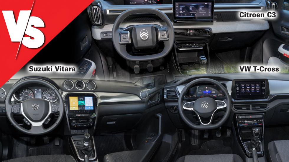 Compact μέγεθος & SUV αμάξωμα: Citroen C3, Suzuki Vitara ή VW T-Cross;