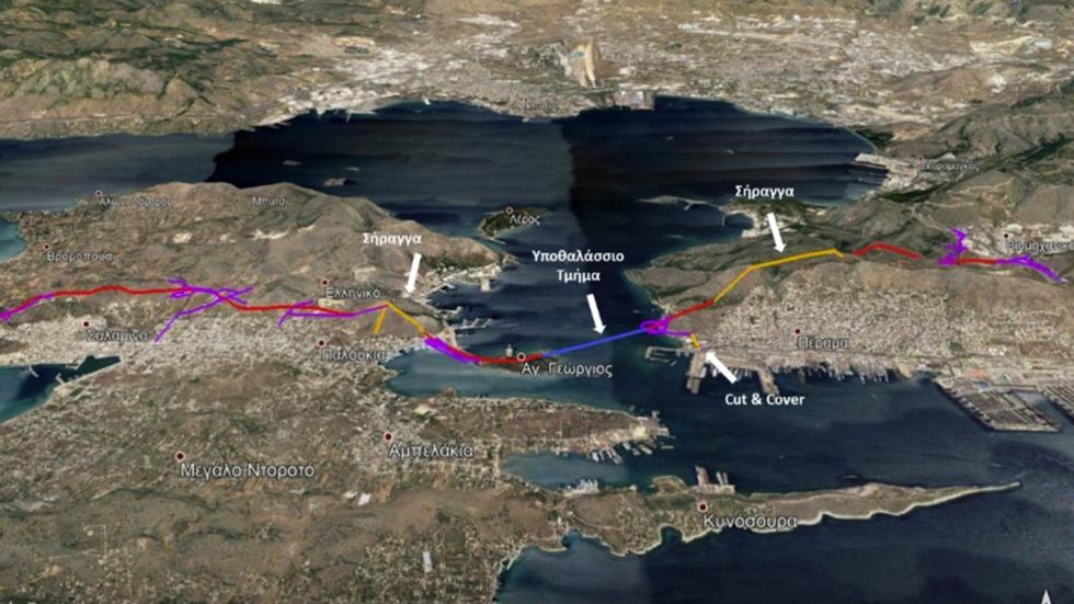 Προχωρά η κατασκευή της Υποθαλάσσιας Οδικής Ζεύξης Σαλαμίνας