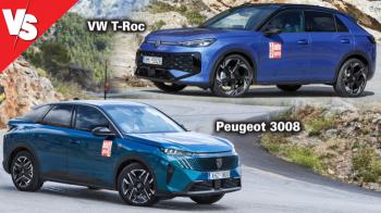 VS: To νέο VW T-Roc απέναντι στο μεγαλύτερο και premium Peugeot 3008