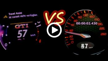 Tσίμα-τσίμα VW Golf GTI & Peugeot 308 GTi στο 0-200