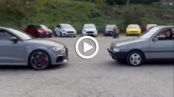 Video: Audi RS3 την «πέφτει» σε Fiat Uno & πλακώνει η... συμμορία!