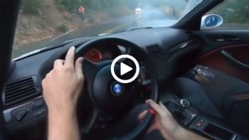 Μάστορας σπάει το κορμάκι μιας BMW M3 στη βροχή