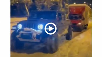 Με Jeep Gladiator απεγκλώβιζε οδηγούς ο Μπουρούσης στην Αττική Οδό