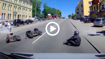 Video: Δύο μηχανόβιοι μόνοι τους γίνονται... σαλάτα