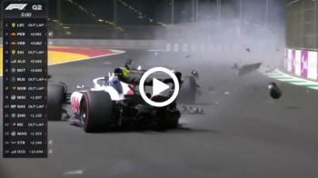 Video: Τρομακτικό ατύχημα με 270 km/h για τον Schumacher στη Σαουδική Αραβία