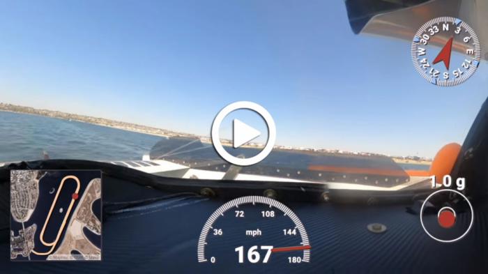 Video: Ταχύπλοο πάει με 270 χλμ./ώρα στο νερό