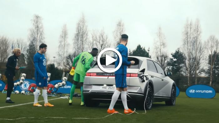 Το νέο Hyundai Ioniq 5 «γλέντησε» παίκτες της Chelsea