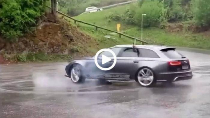 «Βίασε» το Audi RS 6 και αυτό τίναξε τα πέταλα 