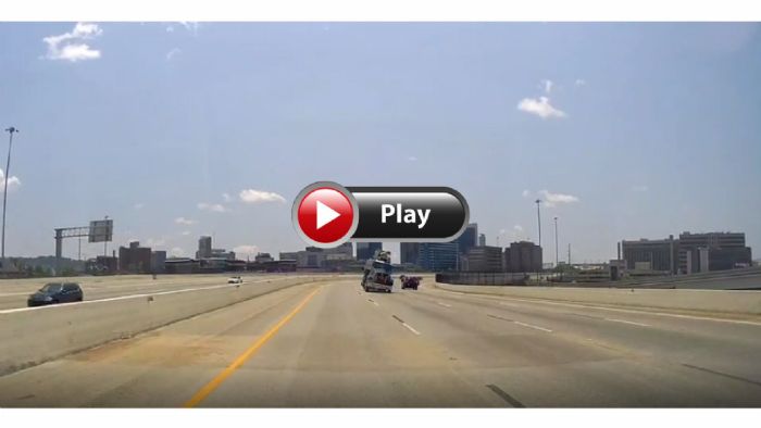 VIDEO: Του φυγε το φορτίο στη μέση του δρόμου!