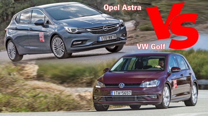 Συγκριτικό μεταχειρισμένων: VW Golf VS Opel Astra