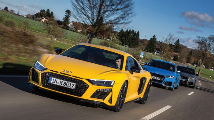 25 χρόνια Audi RS με R8, TT RS & RS3