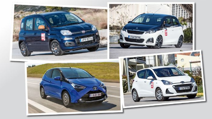 Fiat Panda VS Toyota Aygo VS Hyundai i10 VS Peugeot 108