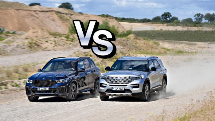 Μάχη 1.000 ίππων: BMW X5 M50i Vs Ford Explorer PHEV