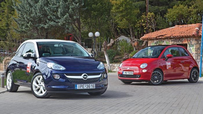 To Opel Adam κατέφθασε στη μίνι κατηγορία και τίθεται αντιμέτωπο με το διαχρονικό fashion-item, Fiat 500.