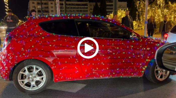 Video: Χριστουγεννιάτικη Alfa Romeo MiTo τίγκα στα λαμπάκια
