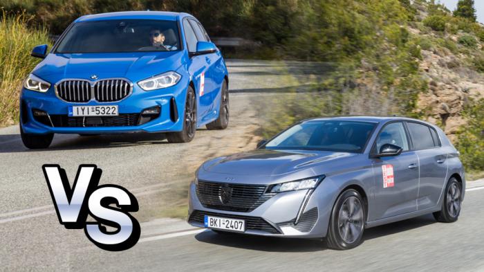 Super Συγκριτικό: BMW 116d Steptronic vs Peugeot 308 1,5 BlueHDi 130 PS EAT8