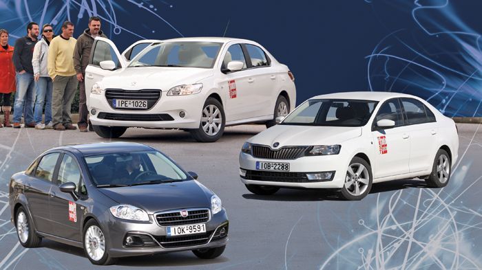 Tα πετρελαιοκίνητα Fiat Linea, Peugeot 301 και Skoda Rapid έρχονται να καλύψουν και με το παραπάνω τις ανάγκες μιας οικογένειας.