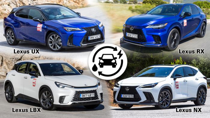 Lexus: Η μόνη premium μάρκα με full υβριδική γκάμα μοντέλων