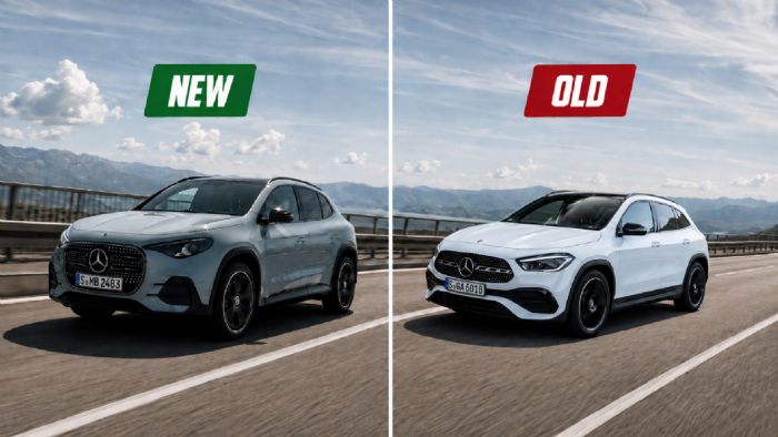 Η νέα Mercedes GLA είναι μεγαλύτερη και πιο δυναμική στην όψη σε σχέση με την προηγούμενη.