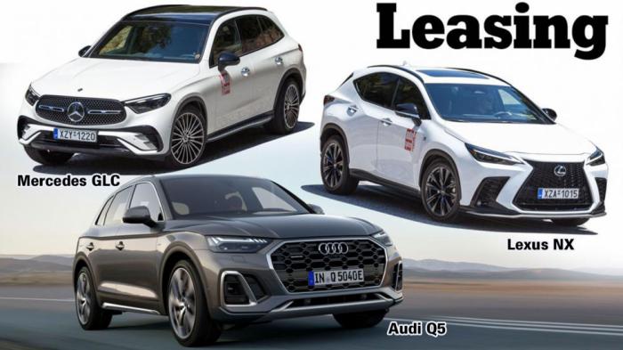 Mercedes GLC, Audi Q5 και Lexus NX σε leasing: Τρία Plug-in υβριδικά SUV για μεγαλοστελέχη