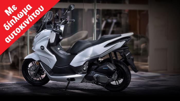 QJMOTOR MTX 125: Υβριδικό 15 ίππων με κάμερα και topbox