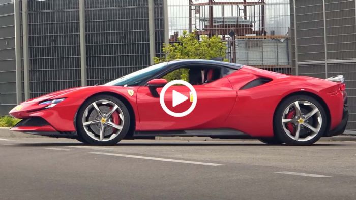 Τι δουλειά έχει μια Ferrari SF90 Stradale στο σπίτι της Lamborghini; 