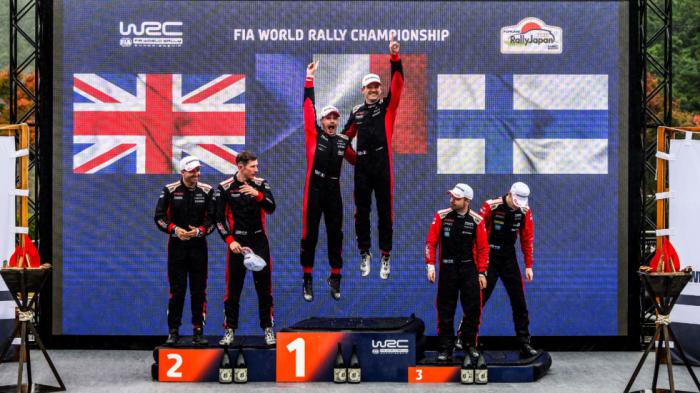WRC Rally Ιαπωνίας 2025: Νίκη για Ogier - 1-2-3 στο podium για την Toy WRC Rally Ιαπωνίας 2025: Νίκη για Ogier - 1-2-3 στο podium για την Toyota