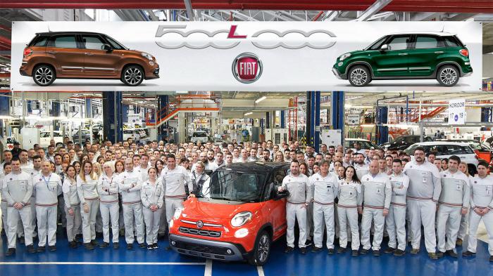 Σε έναν εντυπωσιακό αριθμό παραγωγής μονάδων του Fiat 500L έφτασε η εταιρεία.