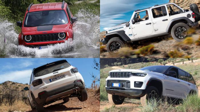 Τα Jeep Avenger, Renegade, Compass, Wrangler έχουν όλα 4x4 έκδοση | autotriti.gr