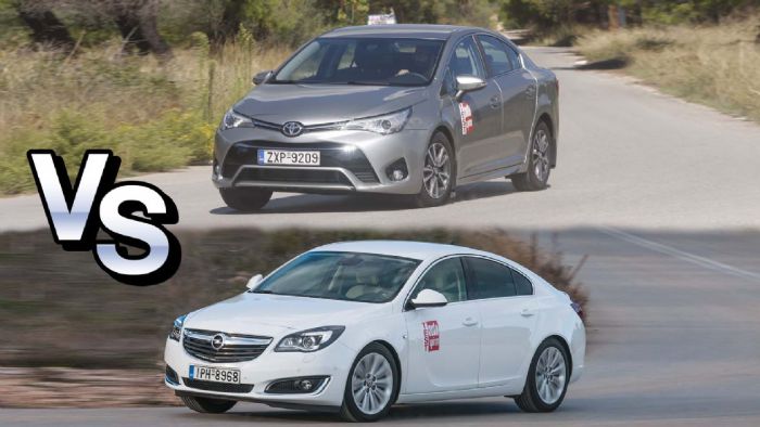 Opel Insignia vs Toyota Avensis. Αυτή τη μάχη ποιος θα την κερδίσει;